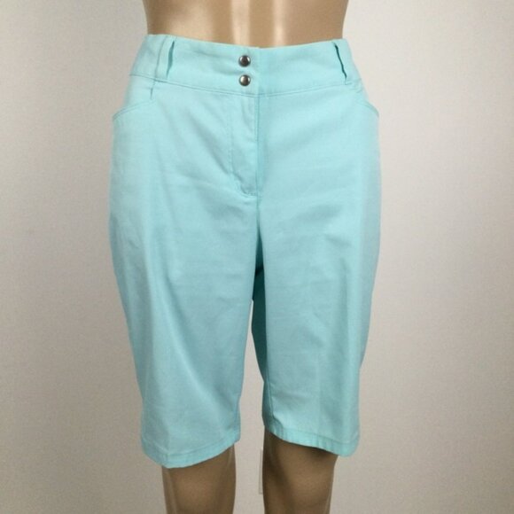 ADIDAS Blue Bermuda Shorts Size 10 - Picture 2 of 8